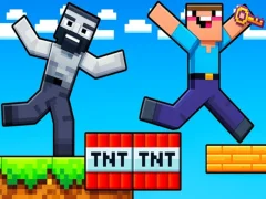 Игра Noob: Parkour Tricks онлајн