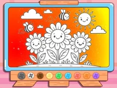 Игра Coloring Book: Happy Flower онлајн