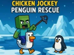 Игра Chicken Jockey: Penguin Rescue онлајн