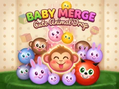Игра Baby Merge Cute animal drop онлајн