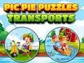 Игра Pic Pie Puzzles Transports онлајн