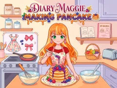 Игра Diary Maggie Making Pancake онлајн