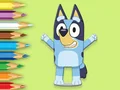 Игра Coloring Book: Happy Bluey онлајн