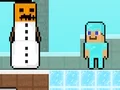 Игра Noob vs Pro Snowman онлајн