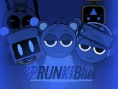 Игра Sprunki Blue Mod онлајн