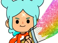 Игра Coloring Book: Toca Boca Rita онлајн
