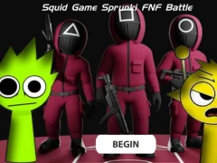 Игра Squid Game Sprunki Fnf Battle онлајн