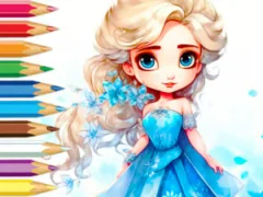 Игра Coloring Book: Frozen Princess онлајн