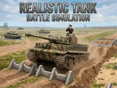 Игра Realistic Tank Battle Simulation онлајн