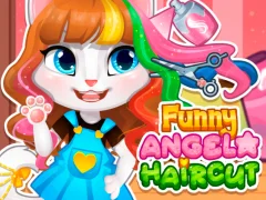 Игра Funny Angela Haircut онлајн