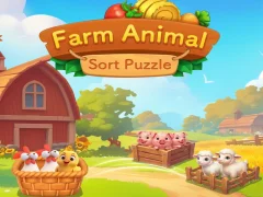Игра Farm Animal Sort Puzzle онлајн