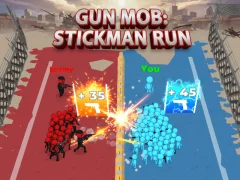 Игра Gun Mob: Stickman Run онлајн