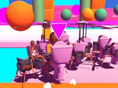 Игра Fall Skibidi Toilet онлајн