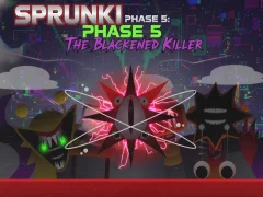 Игра Sprunki Phase 5: The Blackened Killer онлајн