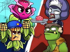 Игра Plants Vs Zombies - Merge Defense онлајн