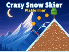 Игра Crazy Snow Skier: Platformer онлајн