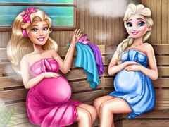 Игра Cute Mommies Pregnant Sauna онлајн