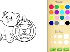 Игра Halloween Coloring Book онлајн