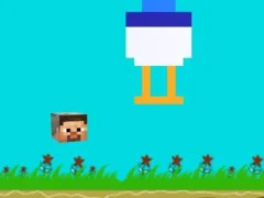 Игра Chicken Jockey Flappy Minecraft онлајн