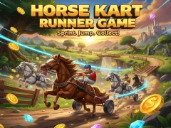 Игра Horse Kart Runner Game онлајн