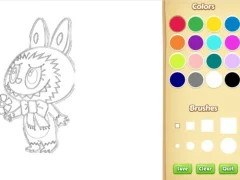 Игра Chibi Labubu Coloring Book for Kids онлајн