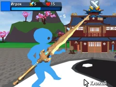 Игра Obby Stickman On Swords онлајн