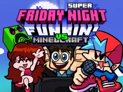 Игра Super Friday Night Funkin Vs Minecraft онлајн