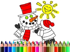Игра Back To School: Winter Time Coloring онлајн