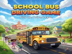 Игра School Bus Driving Game онлајн