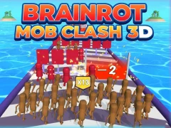 Игра Brainrot Mob Clash 3D онлајн