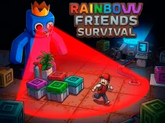 Игра Rainbow Friends Survival онлајн