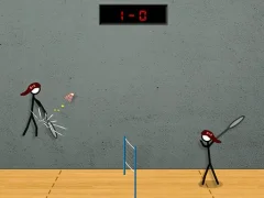 Игра Stick Figure Badminton 2 онлајн