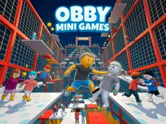 Игра Obby Mini Games онлајн