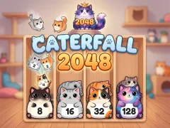 Игра Caterfall 2048 онлајн