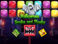 Игра Halloween Snake and Blocks онлајн