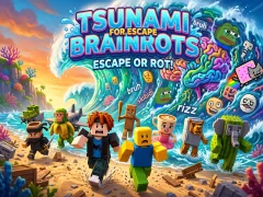 Игра Tsunami For Escape Brainrots онлајн
