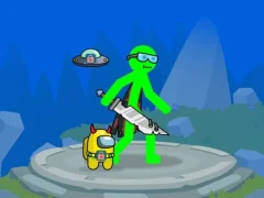 Игра Stickman Mega Boss Battles! онлајн