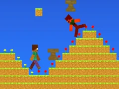 Игра Noob vs Pro But Anvil Rain Minecraft онлајн