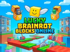 Игра Lucky Brainrot Blocks Online онлајн