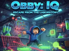 Игра Obby: IQ Escape from the Laboratory онлајн