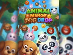 Игра Animal Merge Zoo Drop онлајн
