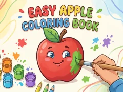 Игра Easy Apple Coloring Book онлајн