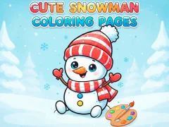 Игра Cute Snowman Coloring Pages онлајн