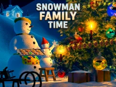 Игра Snowman Family Time онлајн
