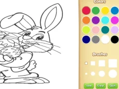 Игра Easter Bunny Coloring Book for Kids онлајн