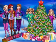 Игра Princesses Christmas tree онлајн