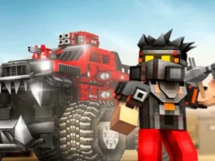 Игра Blocky Cars: Car Battle онлајн