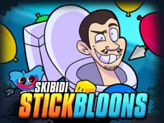 Игра Skibidi Stick Bloons онлајн
