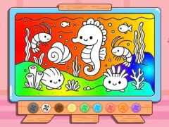Игра Coloring Book: Kawaii Sea Animals онлајн