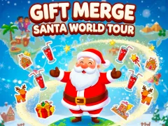 Игра Gift Merge Santa World Tour онлајн
